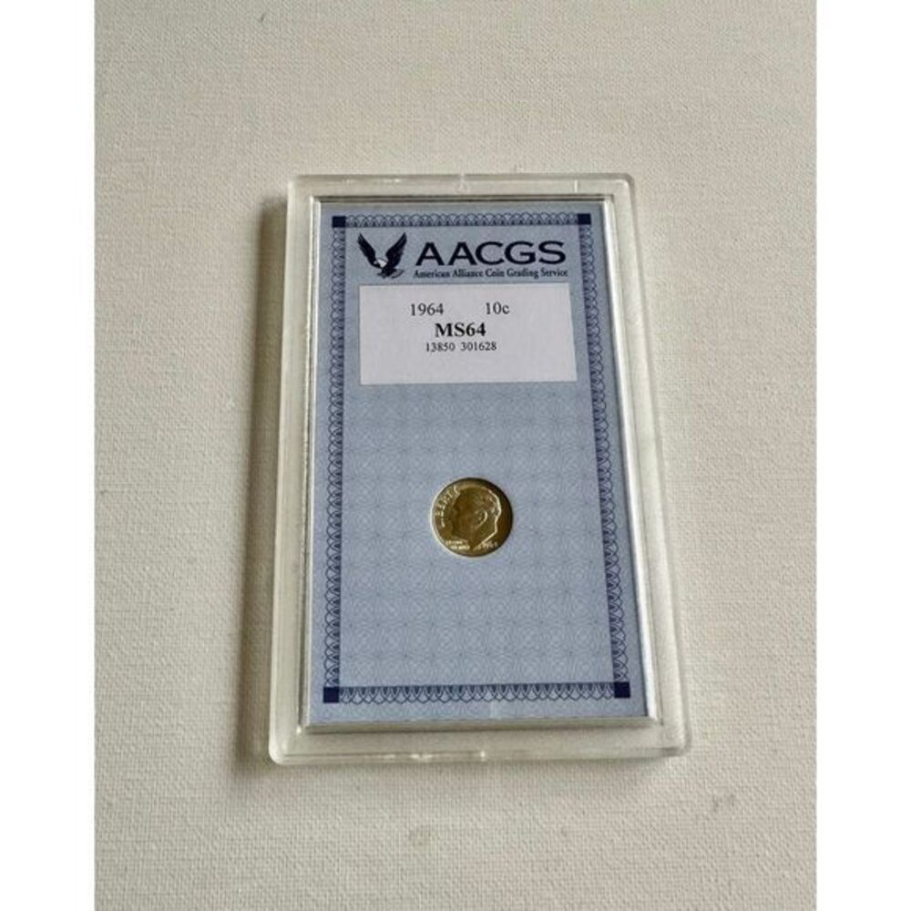 American Coin Treasures 1964 Silver Roosevelt Dime MS64